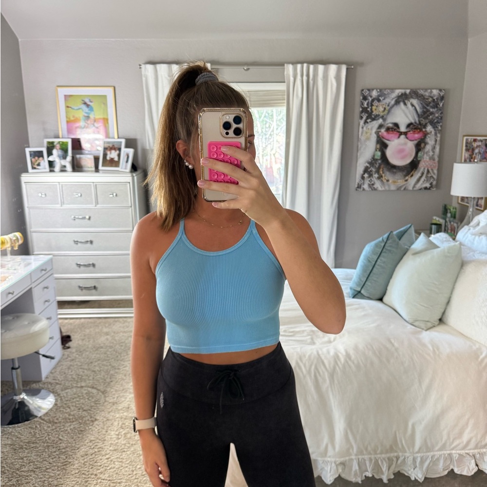 FP Movement by Free People Blue Tank Top